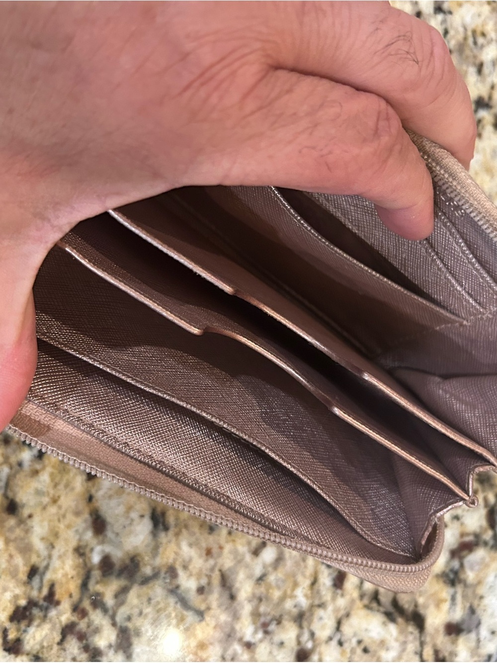 Michael Kors Zip Around Wallet Copper Color - Picture 5 of 7